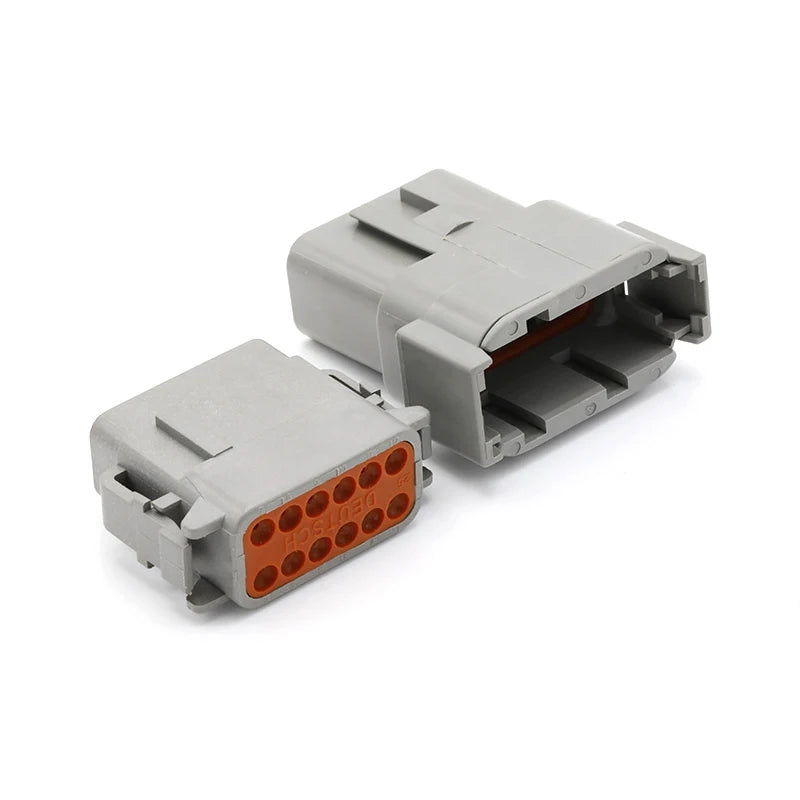 Deutsch Connector DTM Waterproof Automobile Connector With Terminal Male Female Plug&Socket DTM04-2/3/4/6/8/12P DTM06