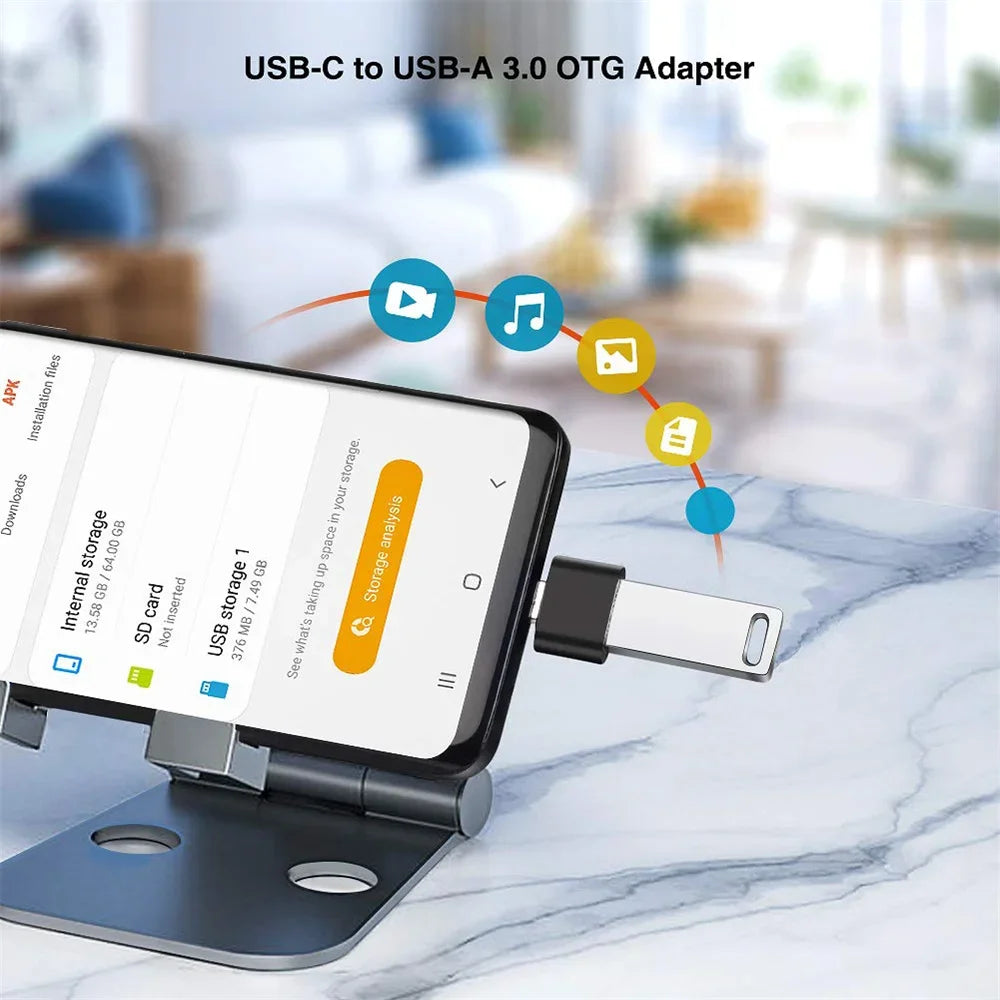 1-20 Pcs USB 3.0 to Type C Adapter OTG Converter USB-A Male to USB-C Female for Samsung Xiaomi POCO MacBook Pro Table