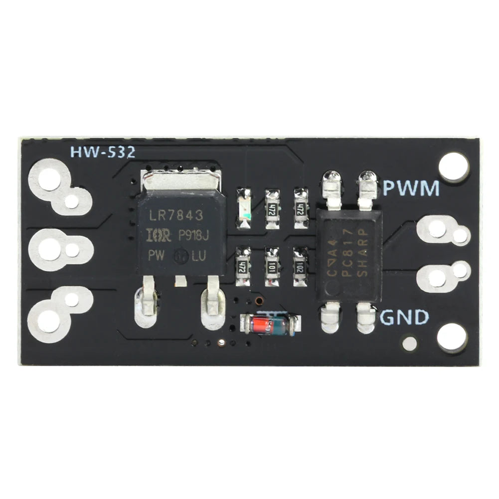 1-10pcs LR7843 Isolated MOSFET MOS Tube FET Module Replacement Relay Board DC5-30V 161A HW-532B FET Module for Arduino