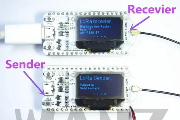 SX1276 SX1278 ESP32 LoRa 868MHz/915MHz/433MHz 0.96 Inch Blue OLED Display Bluetooth WIFI Kit 32 Development Board
