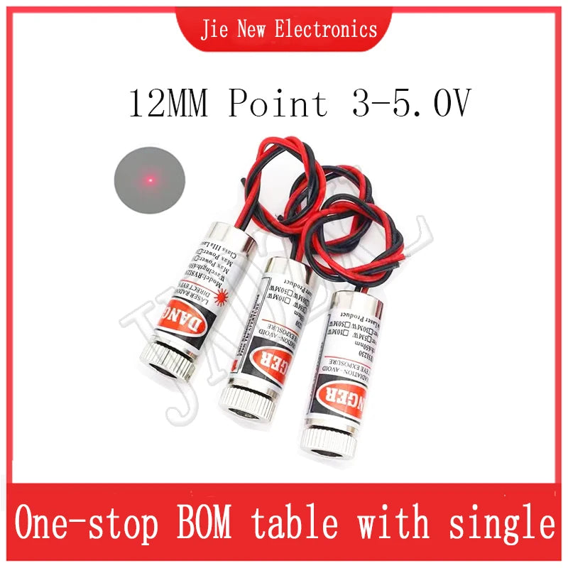 1PCS 650nm 5mW Red Point /Line / Cross Laser Module Head Glass Lens Focusable Focus Adjustable Laser Diode Head Industrial Class