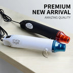 Mini Heat Gun 220V Portable Hot Air Tool for Embossing Shrink Film Label Removal Phone Case Repair and DIY Crafting