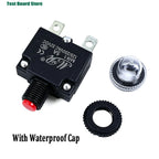 2/5Pcs Circuit Breaker Overload Protector Switch Fuse 3A 4A 5A 6A 7A 8A 10A 12A 15A 20A Resettable With & Without Waterproof Cap