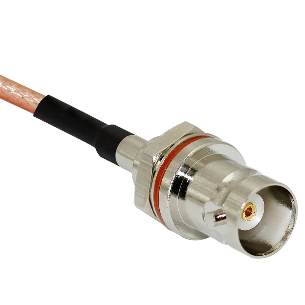 New BNC Female Jack Nut Small Panel to MMCX Male Plug Straight Connector RG316 Coaxial Cable 15CM 6"/30CM/50CM Adapter