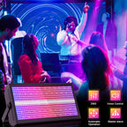 U'King 6Pcs 200W LED RGBW 48+8-Segment Strobe Lights With Flightcase/6Pcs Strobe Lights/Only 1Pcs Flightcase For Party Show KTV