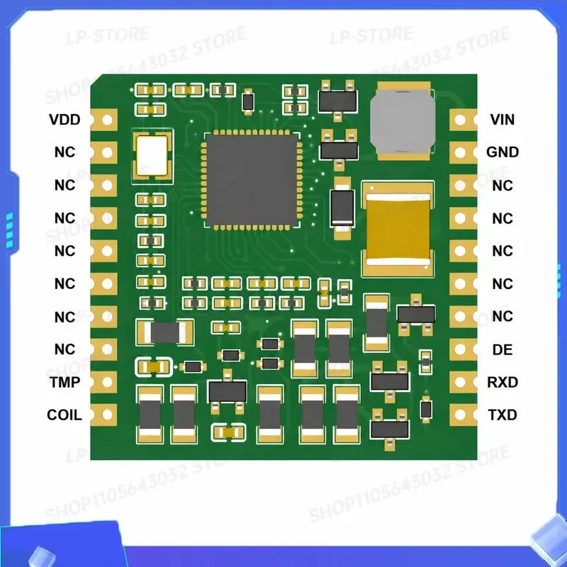 for Vibrating String Sensor Signal Acquisition Module UART Serial Port TTL to RS485 Frequency Mode Temperature Modbus