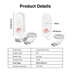 WiFi Human Motion Sensor PIR Infrared Detector Works With Tuya Smart Life APP Home Security Anti-theft Devices Support Alexa