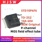 10/20/30PCS 100% Brand New Original and Quality STD10P6F6 10P6F6 TO-252 10A 60V SMD P-Channel Field-Effect Transistor