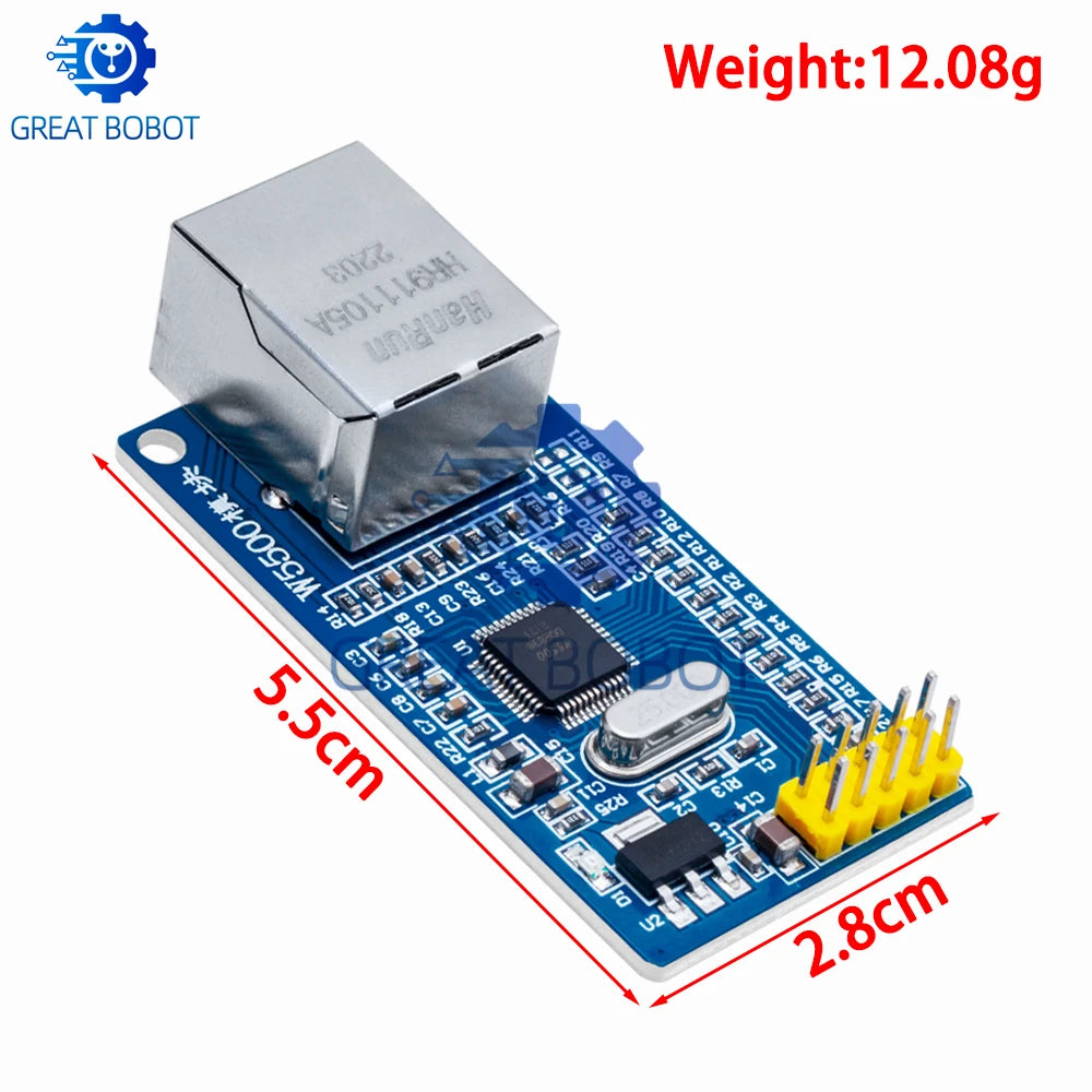 BS 1PCS  W5500 Ethernet network module hardware TCP / IP 51 / STM32 microcontroller program over W5100