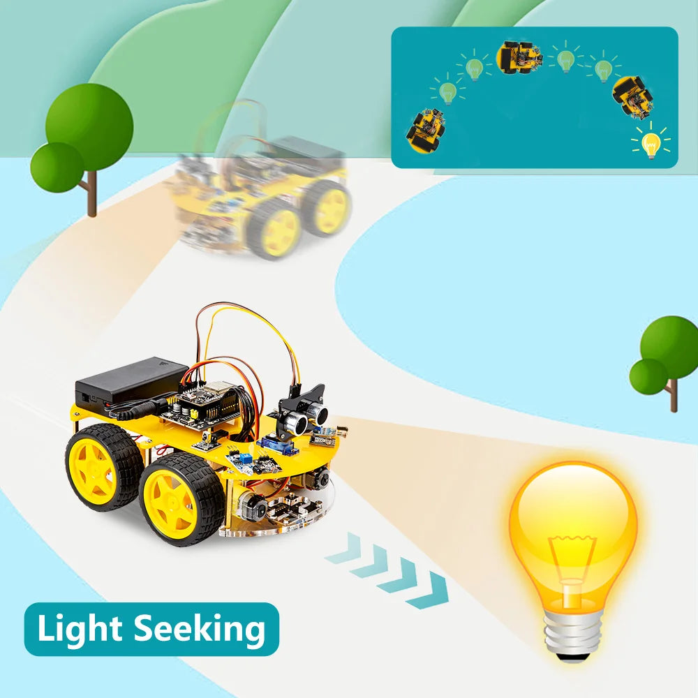 ESP32 Smart Robot Car Kit  Remote Control Car for Arduino Programming Project STEM Education Science Coding Kit