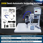 Semi-automatic Soldering Machine Foot Pedal Stable 110V/220V Soldering Station Spot Welder for USB/Aviation Plugs & Motor Wiring