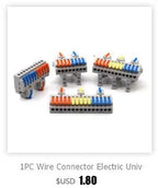 1/5PCS Wire Connector Electrical Cable Led Connectors Mini Terminals Blocks Quick Wiring Push-in Docking Butt Electrician Tools