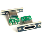 1-10pcs USB 3.1 Type C Socket With Screw Fixing Plate Type-C USB Jack 3.1 Type-C 2Pin 4Pin 5Pin 6Pin Female Connector Jack