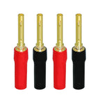 Musical Sound Banana Plugs for Speaker HI-FI Wire Audio Adapter Jack Amplifiers Connector for Speaker Stereo Cable