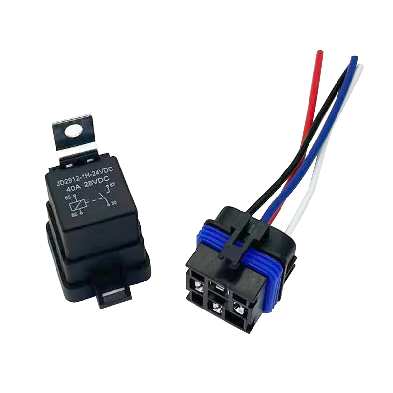 JD2912 40A 12V/24V DC Waterproof Automotive Relay with Harness 4/5 Pin Car Marine Relay Kit High Quality