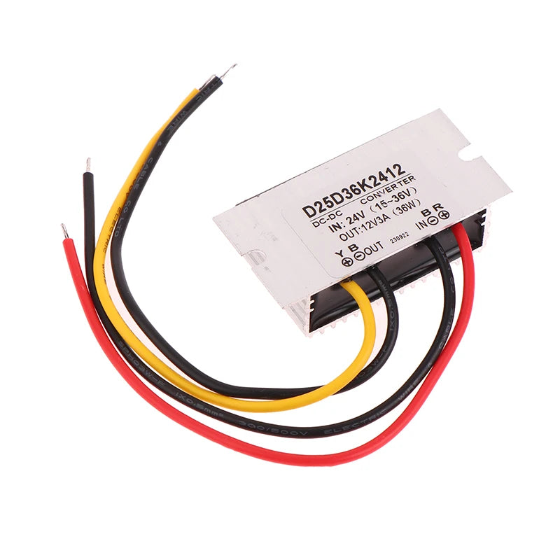 24v To 12v 3/5A 15-36V DC Step Down Buck Converter Voltage Regulator Power Supply For Led Light Car Truck Boat