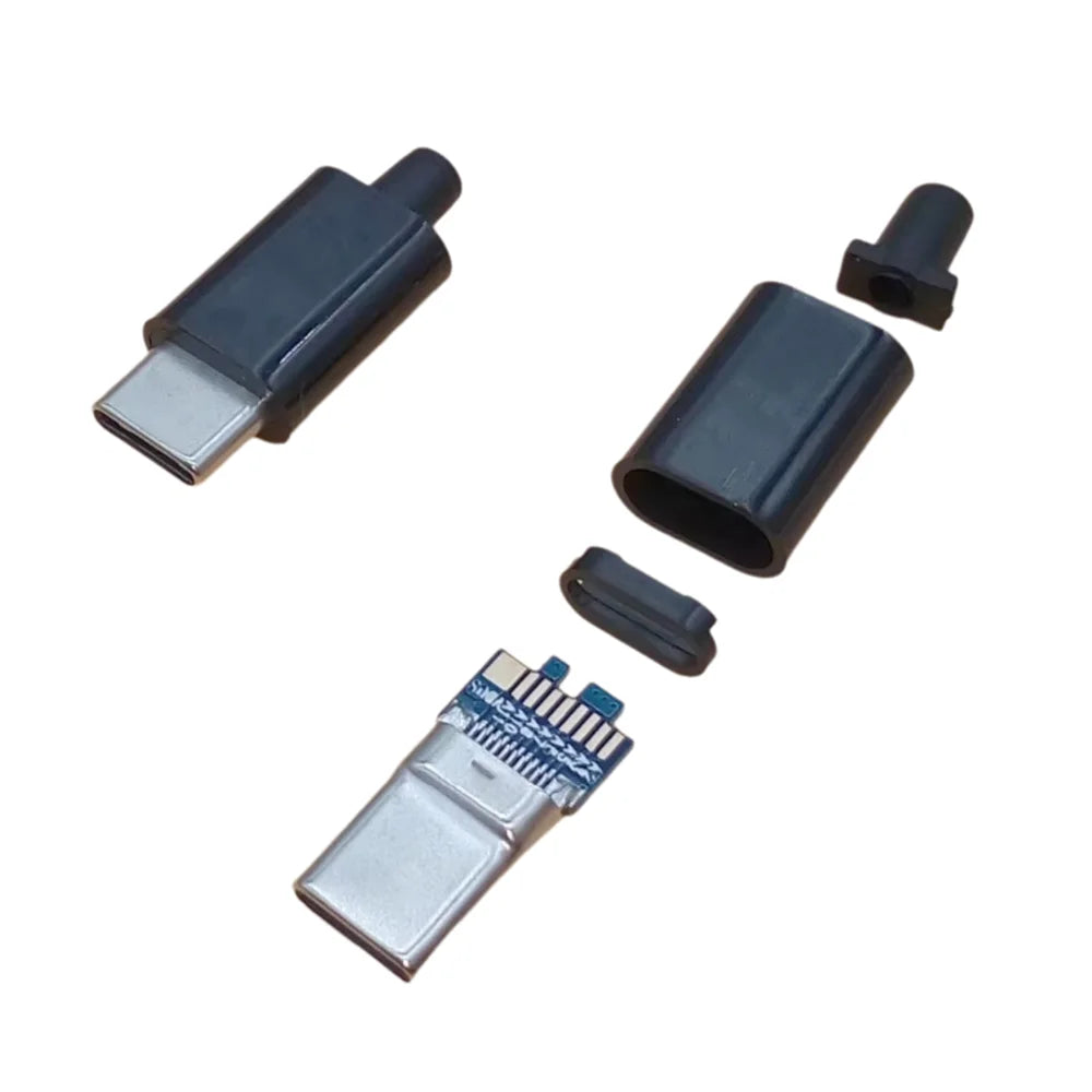 2/5Pcs USB 3.1 Type C Male Plug Welding Double-sided Data Charging Plug Connector DIY Data Line Accessories