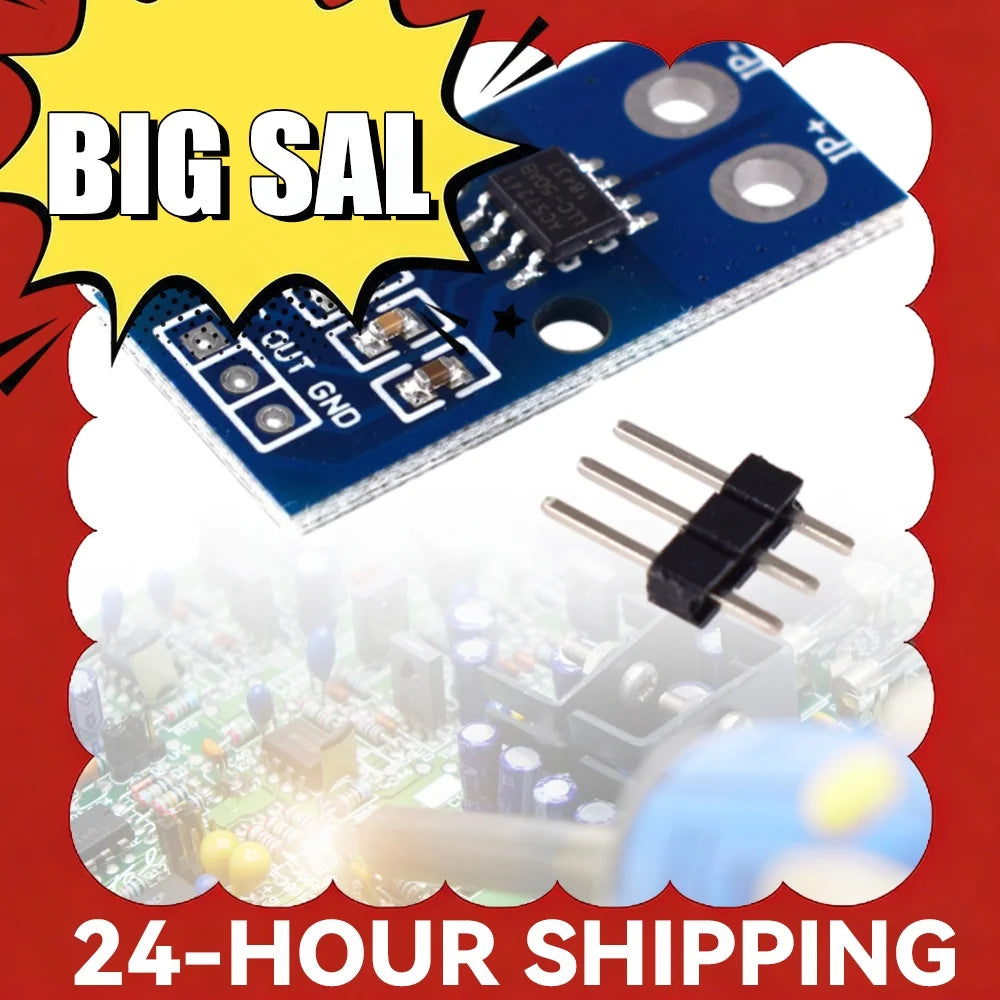 ACS712 High Efficient Hall Effect Current Sensor Module High Precision Voltage Tester Terminal Sensor for Arduino