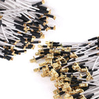 10PCS MMCX Male to SMA Female 2Hole Flange Panel Mount RG316 Cable Pigtail FPV Antenna Extension Cord for TBS Unify Panda RC VTX
