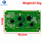 BS LCD2004+I2C 2004 20x4 2004A blue screen HD44780 Character LCD /w IIC/I2C Serial Interface Adapter Module For Arduino Module