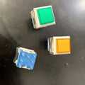 25PCS KD2 Push Button Switch Momentary Latching Square With Full Surface Light LED Indicator 8PIN 3A/250V 6A/125V