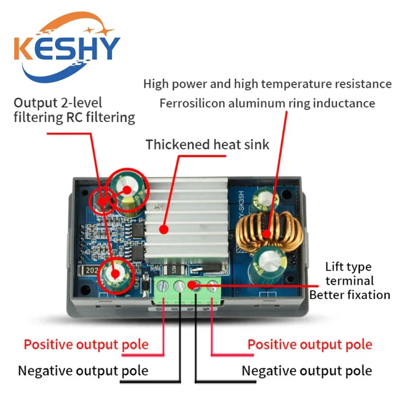 DC DC Buck Boost Converter 5.0~30V To 0.6~30V Adjustable Regulated Laboratory Power Supply CC CV 0~4.0A 6V 12V 24V Power Module