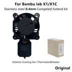 Original Hotend For Bambu Lab X1 X1C P1P P1S Hard Steel Nozzles Bamboo Hotend Thermistor For bambu lab cooling fan P1s X1c Hoend