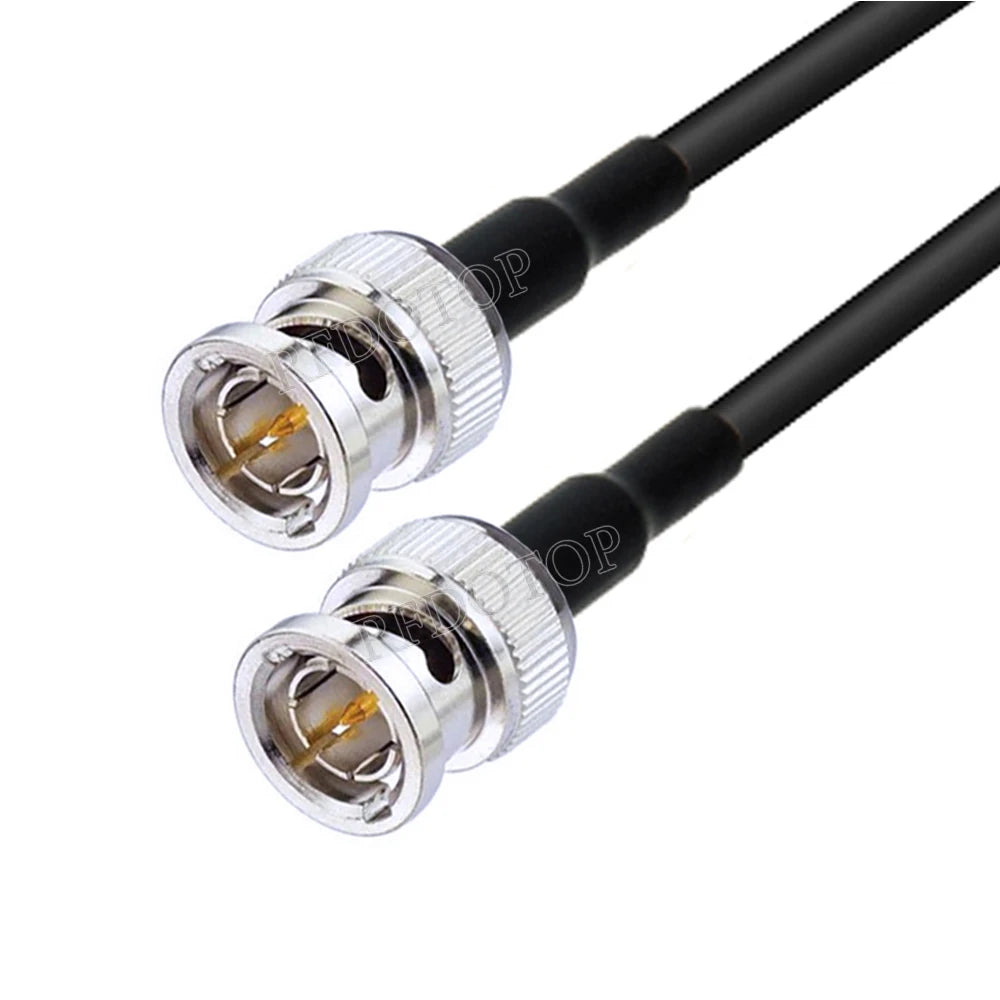 1Pcs HD SDI BNC to BNC Male Connector 75Ohm HMini RG59 RF Cable 75-2.5 1855A Pigtail for HD-SDI/3G-SDI/4K Video Camera CCTV