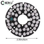 48pcs-LED 850NM Illuminator IR Infrared Board Night Vision Light Lamp For 50 CCTV Surveillance Camera Housing Diameter 60MM