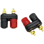 1/5/10pcs Banana Plugs Jack Socket Couple Terminals DIY Connectors Red Black Connector Amplifier Terminal Binding Post Speaker