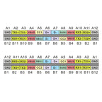 YuXi 1Pcs Type-C Male / Female to Male / Female USB 3.1 Test PCB Board Adapter Type C 16P 24P 2.54mm Connector Socket