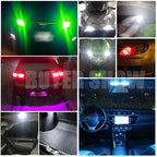 4pcs T10 LED W5W LED Bulbs Car Reading Interior Light DRL Daytime Running Lights 12V License Plate Lamp Car Accessories