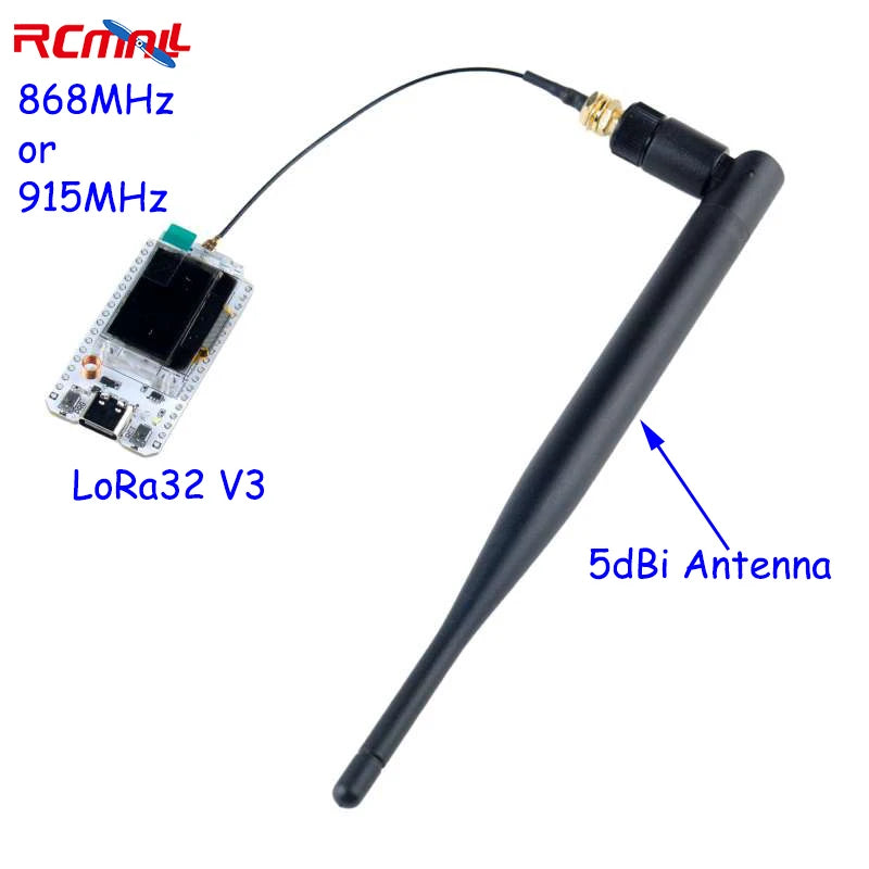 Heltec ESP32 LoRa V3.2 Dev-board + 3000mAh Battery, SX1262 0.96" OLED ESP32-S3 WIFI BT LoRa Kit for Arduino Meshtastic LoRaWAN