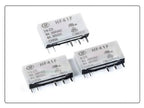 5/10 Sets Slim Relay HF41F 5V 12V 24VDC With Relay Base 41F-1Z-C2-1 LED & Circuit Protection DIN Rail Ulitra-thin Relay Modules