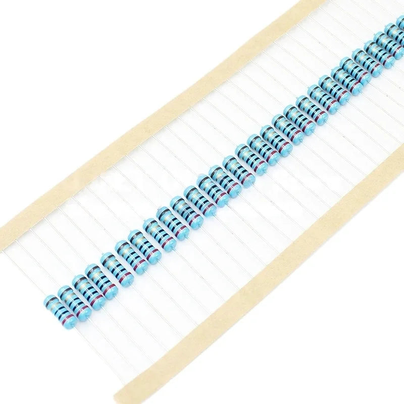 20pcs, 0R-22M 1% Metal Film Resistor 1W 0 2.2 10 100 150 220 270 330 470 1K 2.2K 4.7K 10K 47K 100K 470K 1M 10M 20M Ohms