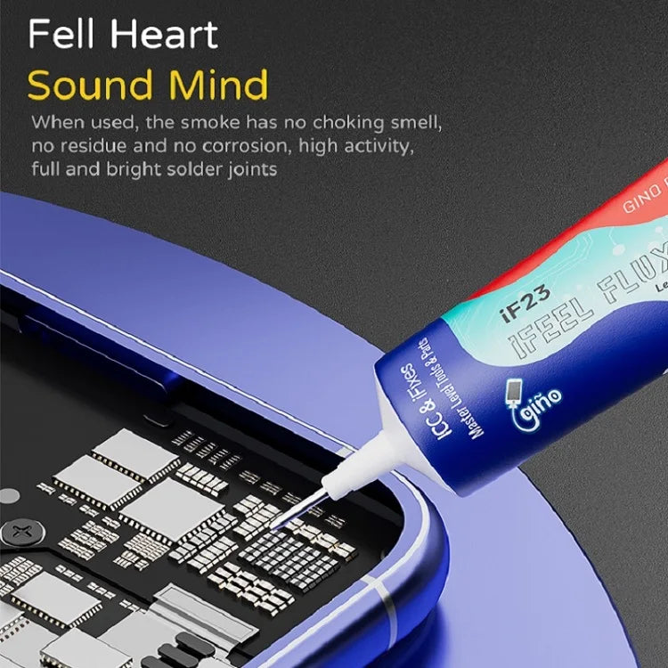 RELIFE F-21 10CC Lead-free and Halogen-free Tin Soldering Paste For PCB Rework Welding Flux Syringe Type Emulsified Solder