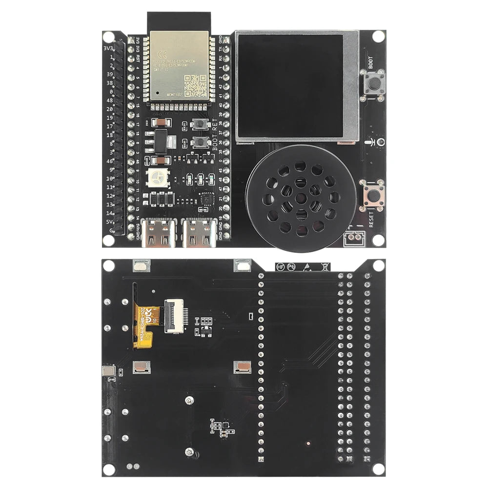 ESP32S3 N16R8 Development Board with 1.54 Inch TFT Display Speaker Expansion Adapter Kit for DIY AI Type-C Wifi Module ESP32-S3