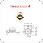 10Pcs/lot 1/3/4/5 Generation Antenna Seat U.FL-R-SMT RF Coaxial Contor SMD SMT Solder PCB Antenna Socket Jack