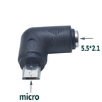 Common DC Power Male to Female 6.0*4.4 / 4.0x1.7 / 3.5*1.3 / 5.5*2.5 To 5.5*2.1 Plug Converter Notebook Laptop Adapter Connector
