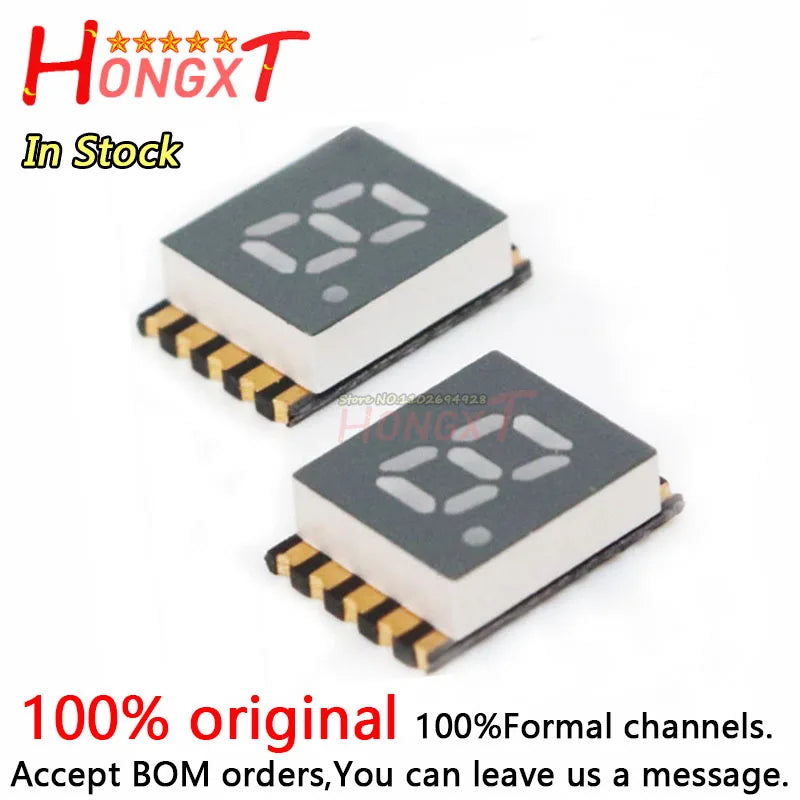 (20PCS)0.2 inches 7 Segment SMD LED Display Nixie tube RED GREEN BLUE WHITE 1 Bit Digital Tube Plastic Metal digital display