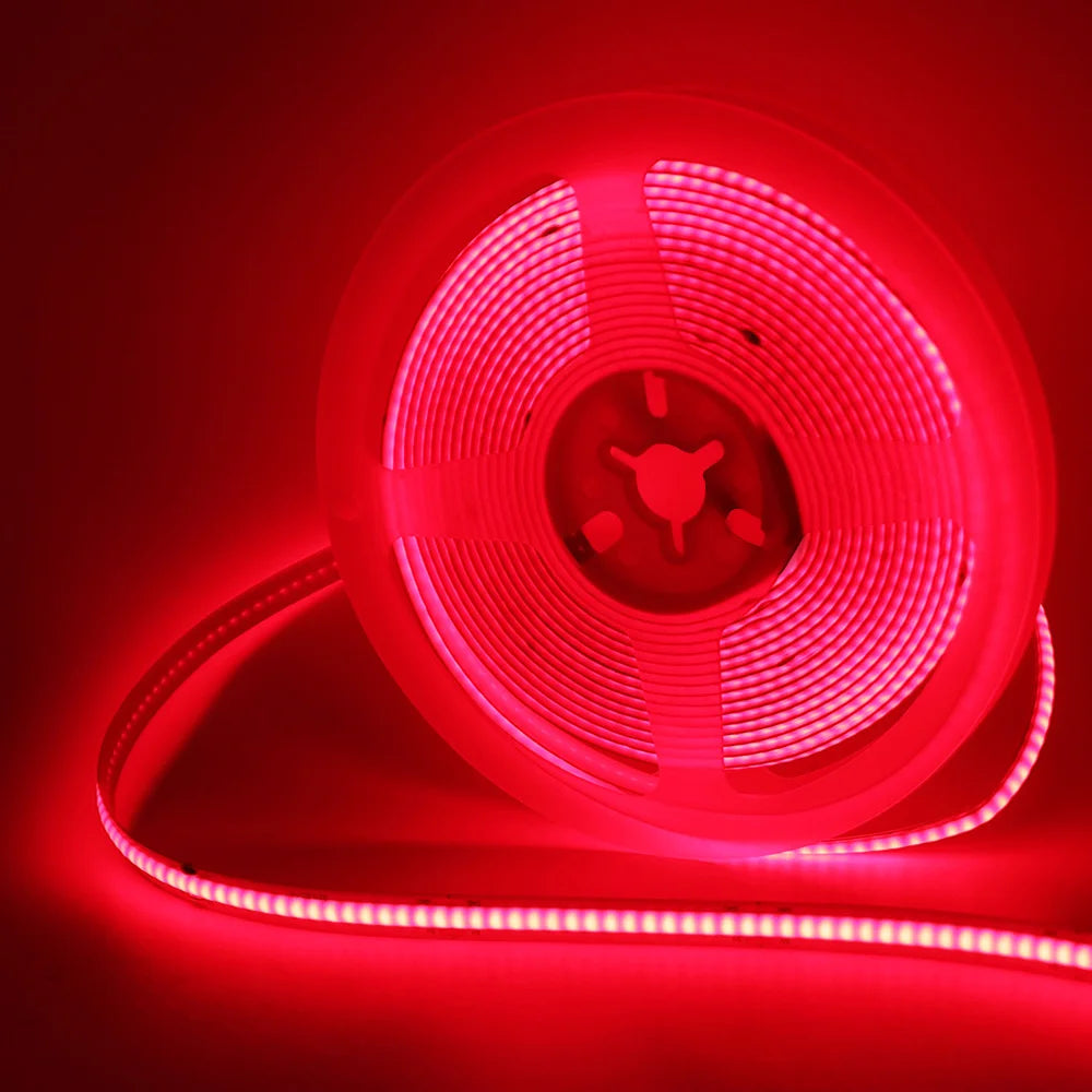 5V USB COB Led Strip Light White/Red/Green/Pink/Ice Blue/Yellow 320 Leds Flexible Ribbon DC Night Lamp TV Backlights Home Decor