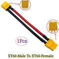 XT60 XT-60 Male/Female Bullet Connectors Cable Plugs With Silicon 12AWG Wire For RC Lipo Battery Quadcopter Multicopter