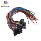 5PCS JST SM 2/3/4/5/6Pins 2.54MM Plug Male to Female Wire Connector Cable Pigtail Plug LED Connecting line 20cm Long