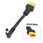 XT60 to DC5525 Model Aircraft Plug Cable High Power 1.5 Square XT60 Male Female to DC5525 Male Lithium Battery Connector Wire
