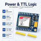 STJF 5V 3.3V SIM800C GSM GPRS Electronic PCB Board Module TTL Development Board IPEX With Bluetooth TTS STM32 For Arduino C51