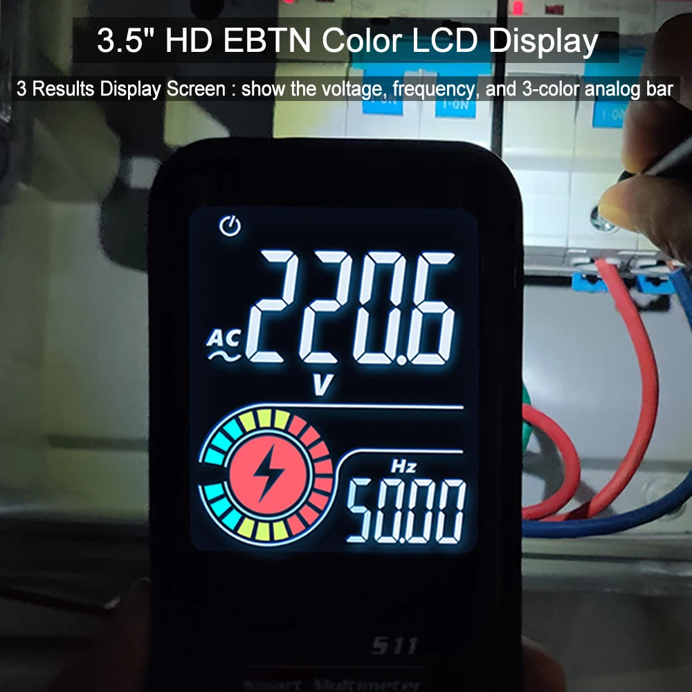 BSIDE Digital Multimeter Smart Electrician Tester USB Charge T-RMS DC AC Voltage Capacitance Ohm Hz NCV Professional Multitester