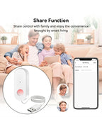 WiFi Human Motion Sensor PIR Infrared Detector Works With Tuya Smart Life APP Home Security Anti-theft Devices Support Alexa
