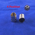 5/20/50/200 pcs Mini Din Plug Male Connector 3 4 5 6 7 8 9 Pin PCB mount Straigh Machined Header Gold Plated Pins Board Solder