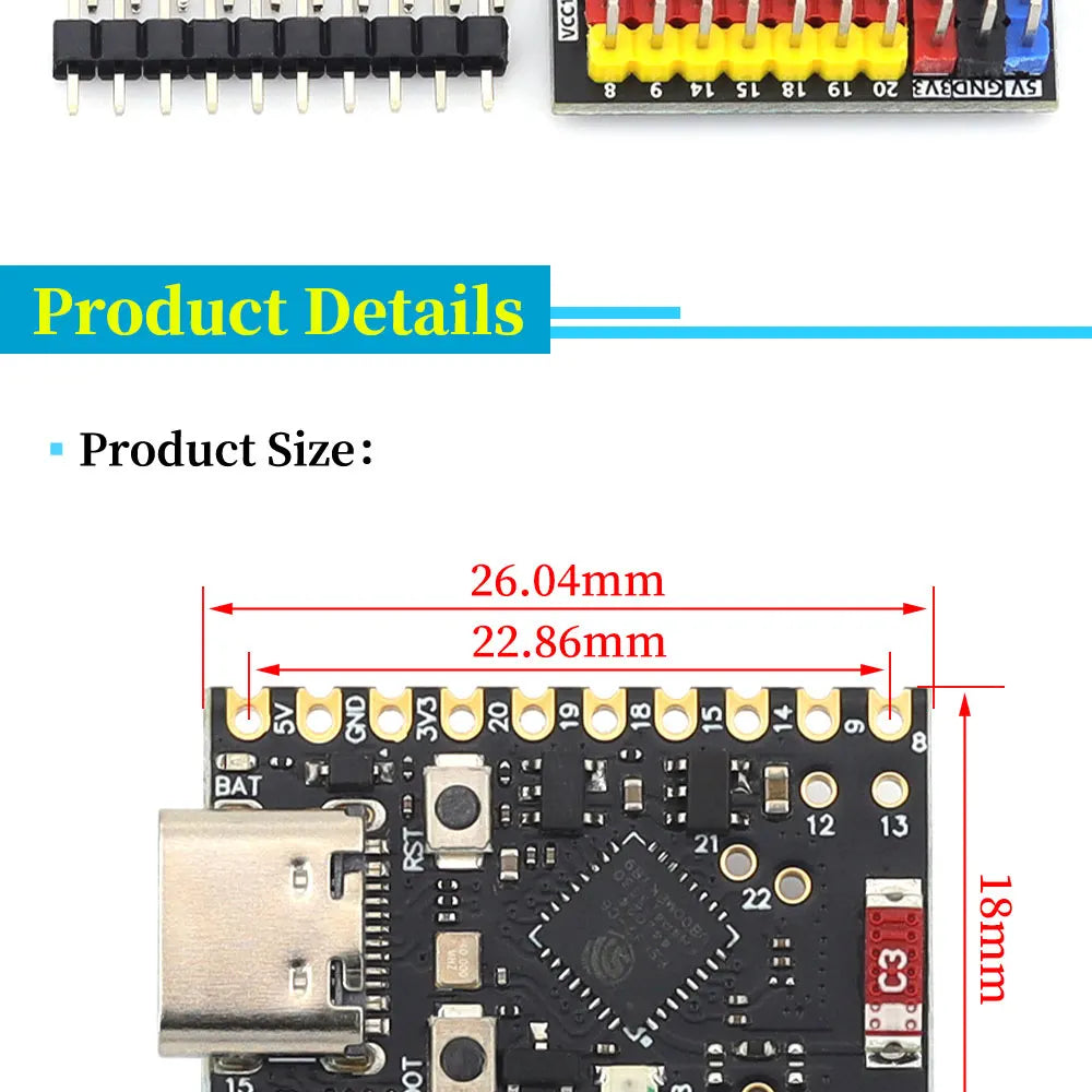 MINI ESP32-C6 SuperMini Development Board Microcontroller Programming Learning Controller Core Board