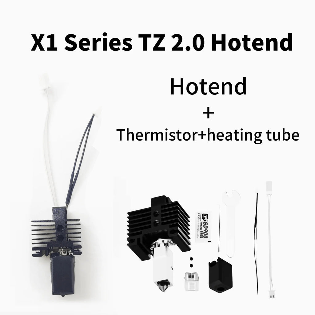 For Bambu Lab X1 Series Hotend Upgrade 2.0 Version Bambulab Bi Metal Fit Bamboo Bambu labs X1 X1C Hot End X1C Thermistor
